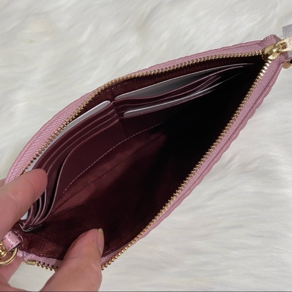 NEW Coach Large Wristlet Clutch Deco Quilting F79934 - Picture 4 of 6